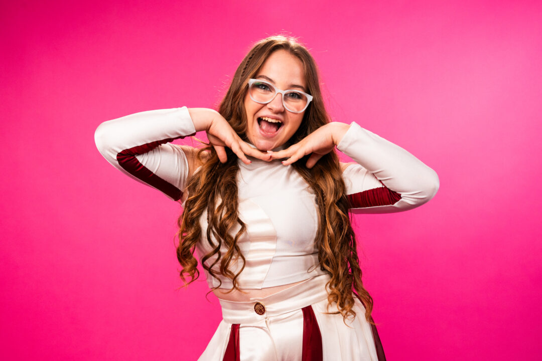 Ana Stojanoska, representante de Macedonia del Norte en el Festival de Eurovisión Junior 2026 | Imagen: Corinne Cumming - EBU