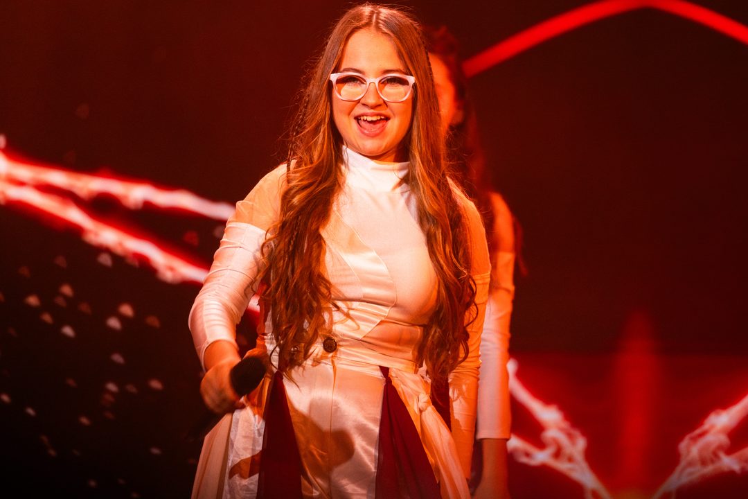 Ana Stojanoska, representante de Macedonia del Norte en el Festival de Eurovisión Junior 2026 | Imagen: Corinne Cumming - EBU