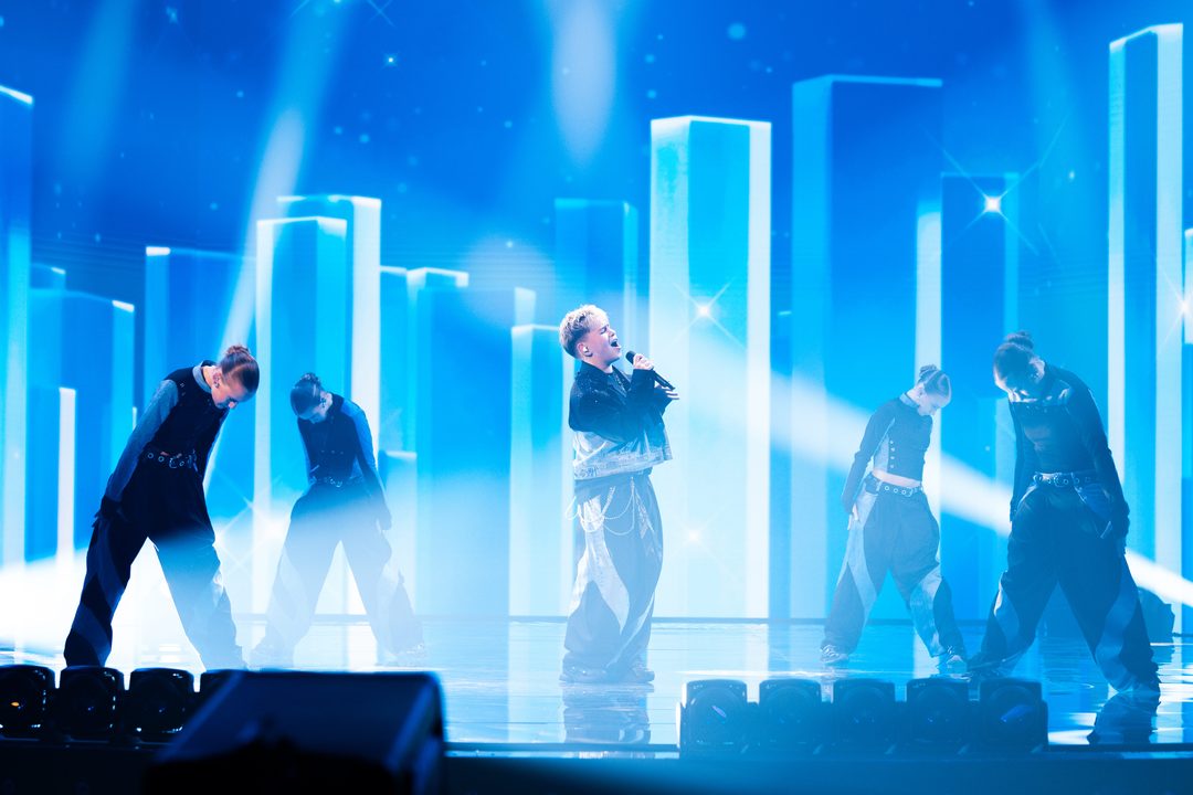 Wiktor Sas (Polonia) en su primer ensayo individual en el Festival de Eurovisión Junior 2026 | Imagen: Corinne Cumming - EBU