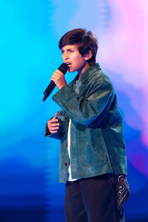 Salvador Rio (Portugal) en su primer ensayo individual en el Festival de Eurovisión Junior 2026 | Imagen: Corinne Cumming - EBU