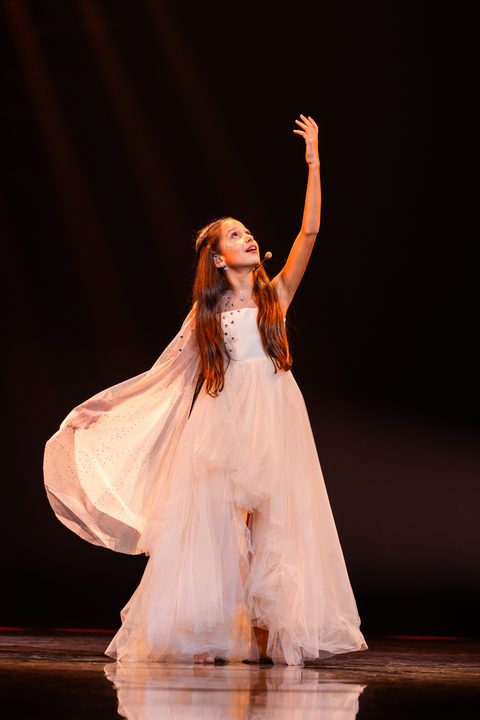 Violamarie (San Marino) en su primer ensayo individual en el Festival de Eurovisión Junior 2026 | Imagen: Corinne Cumming - EBU