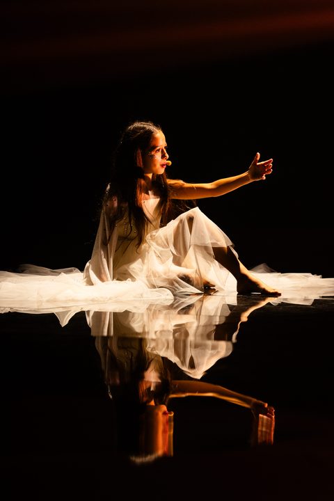Violamarie (San Marino) en su primer ensayo individual en el Festival de Eurovisión Junior 2026 | Imagen: Corinne Cumming - EBU