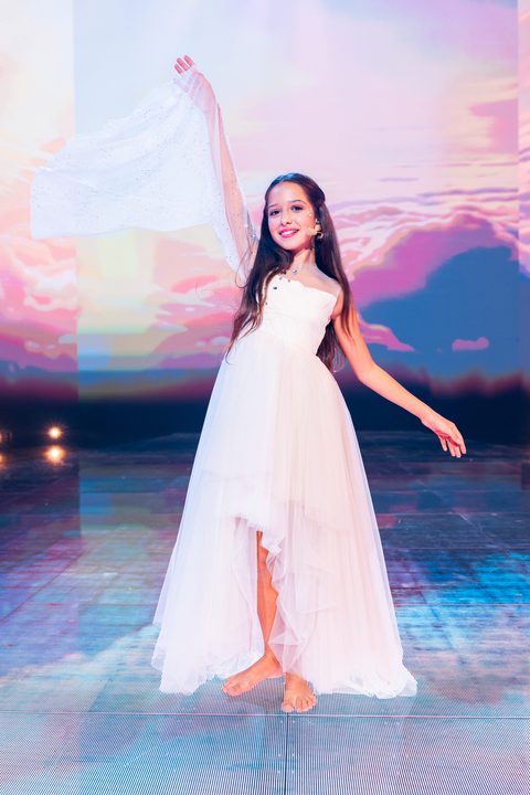 Violamarie (San Marino) en su primer ensayo individual en el Festival de Eurovisión Junior 2026 | Imagen: Corinne Cumming - EBU