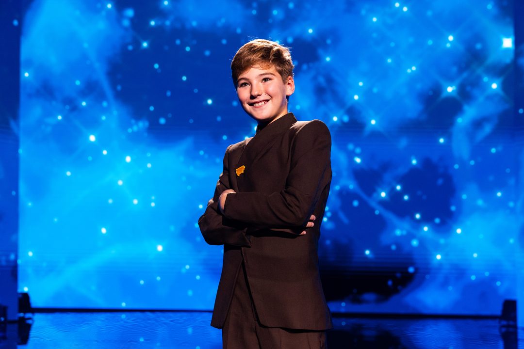Lucas Paulano (España) en su primer ensayo individual en el Festival de Eurovisión Junior 2026 | Imagen: Corinne Cumming - EBU
