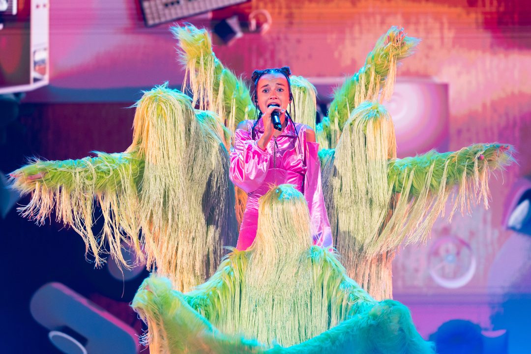 Erika Kolesnichenko (Ucrania) en su primer ensayo individual en el Festival de Eurovisión Junior 2026 | Imagen: Corinne Cumming - EBU