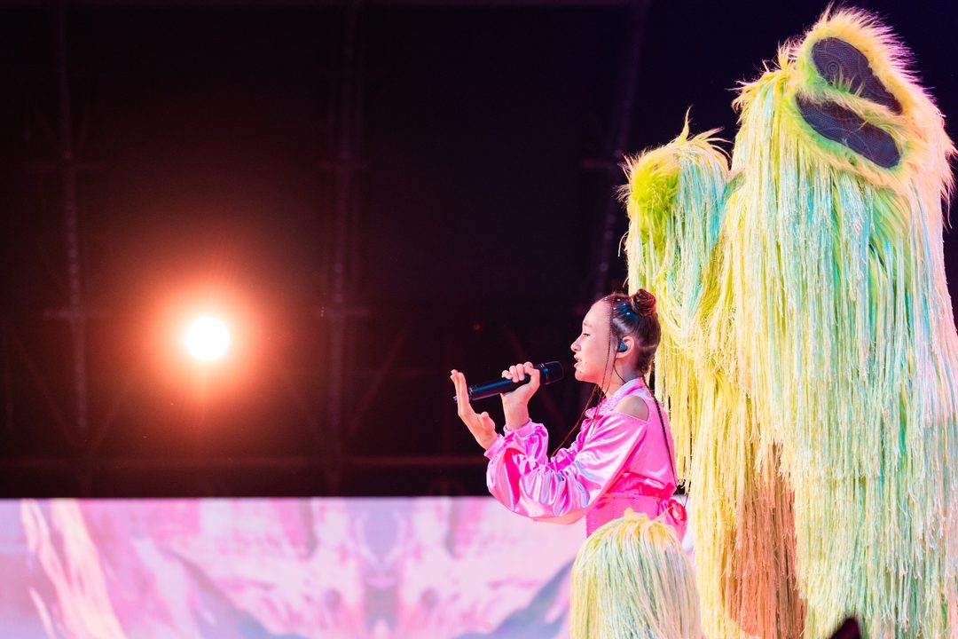 Erika Kolesnichenko (Ucrania) en su primer ensayo individual en el Festival de Eurovisión Junior 2026 | Imagen: Corinne Cumming - EBU
