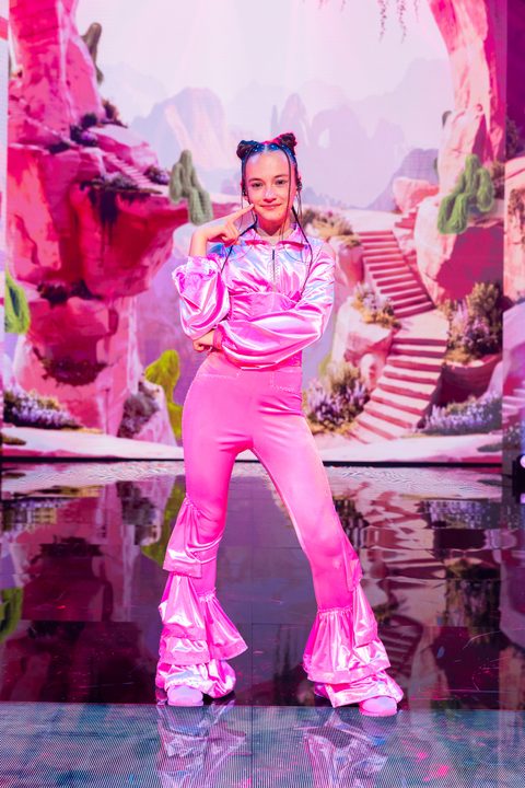 Erika Kolesnichenko (Ucrania) en su primer ensayo individual en el Festival de Eurovisión Junior 2026 | Imagen: Corinne Cumming - EBU